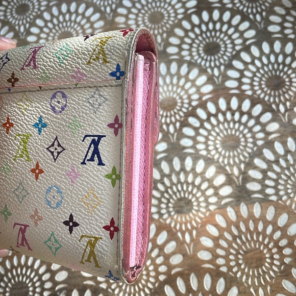 8867 Louis Vuitton Murakami Sarah White Pink - Picture 4 of 8